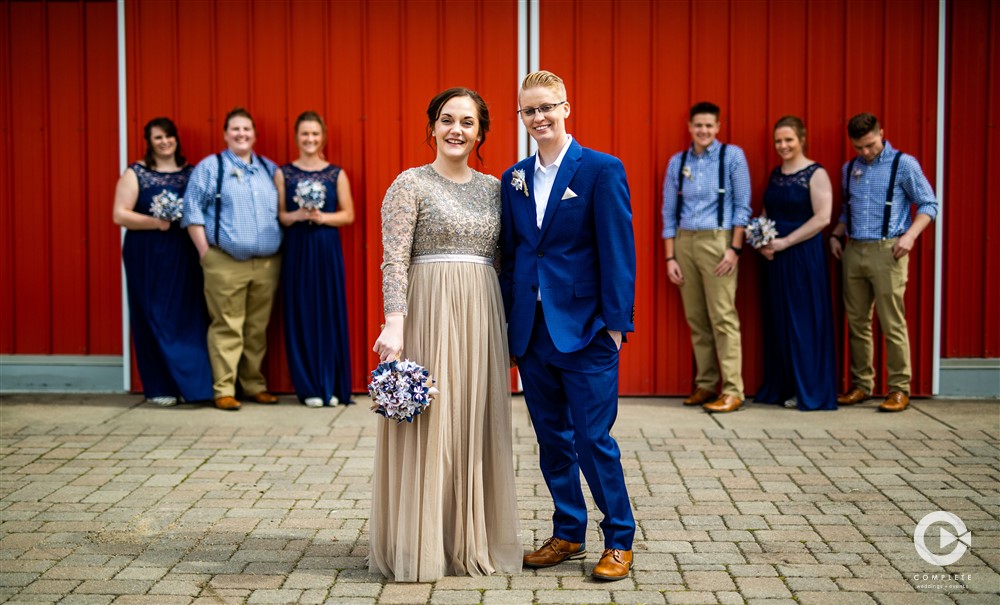 the gorgeous couple and their friends