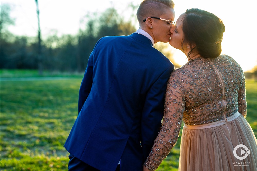 sunset kisses