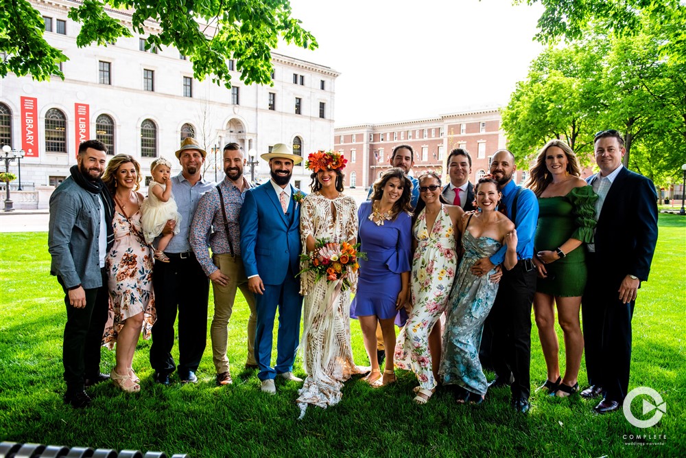 group shot at saint paul hotel